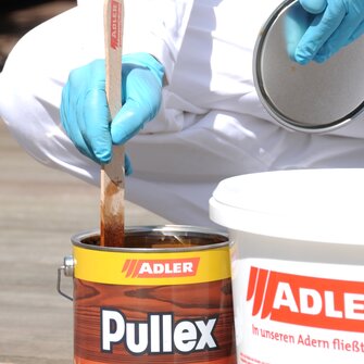 Pullex Bodenöl pred použitím zamiešať