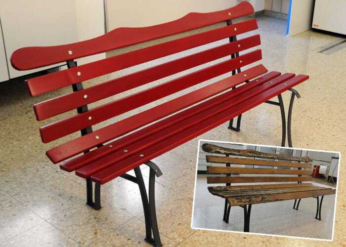 Predtým-potom: záhradná lavica vyzerá ako nová