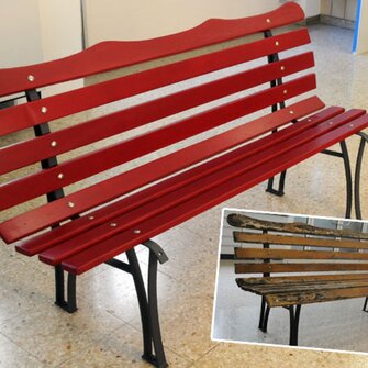 Predtým-potom: záhradná lavica vyzerá ako nová