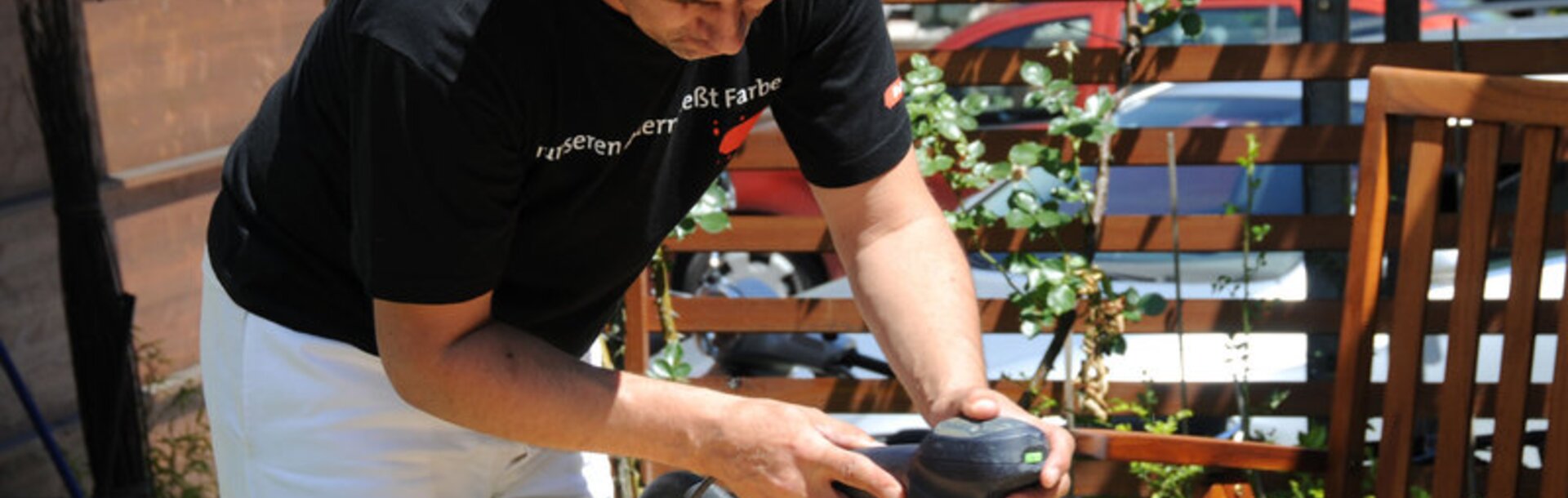 Krok 1: príprava záhradného nábytku